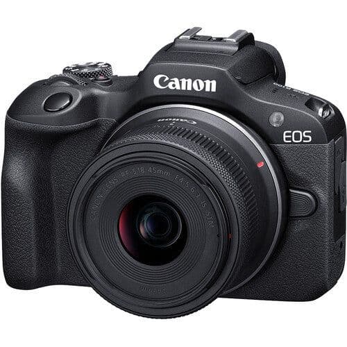Canon EOS R100 Mirrorless Camera with RF-S 18-45mm Lens